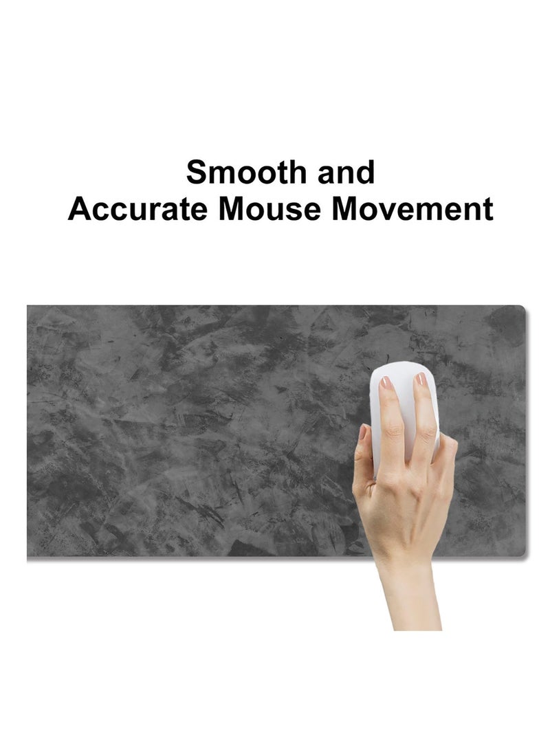 ترو مارت ماوس باد مكتبي كبير، لوحة فأرة ألعاب مقاومة للماء، 900 x 400 x   3 مم، 31.5 x 11.8 x 0.157 بوصة، لوحة فأرة ألعاب، لوحة مكتبية XXL، لوحة مكتبية غير قابلة للانزلاق، لوحة فأرة ألعاب XL، لوحة مكتب من المطاط السميك، مناسبة للألعاب والمكتب والمنزل - Image 4